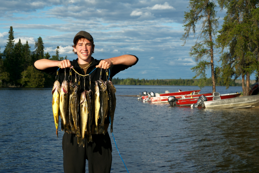 Walleye Fishing on Minnesota Lake